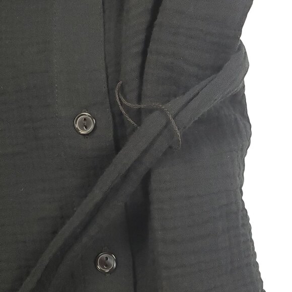 Andie Swim The Corvo Button-Up Women's XS Black Cotton Gauze Beach & Resort Wear - Picture 13 of 16